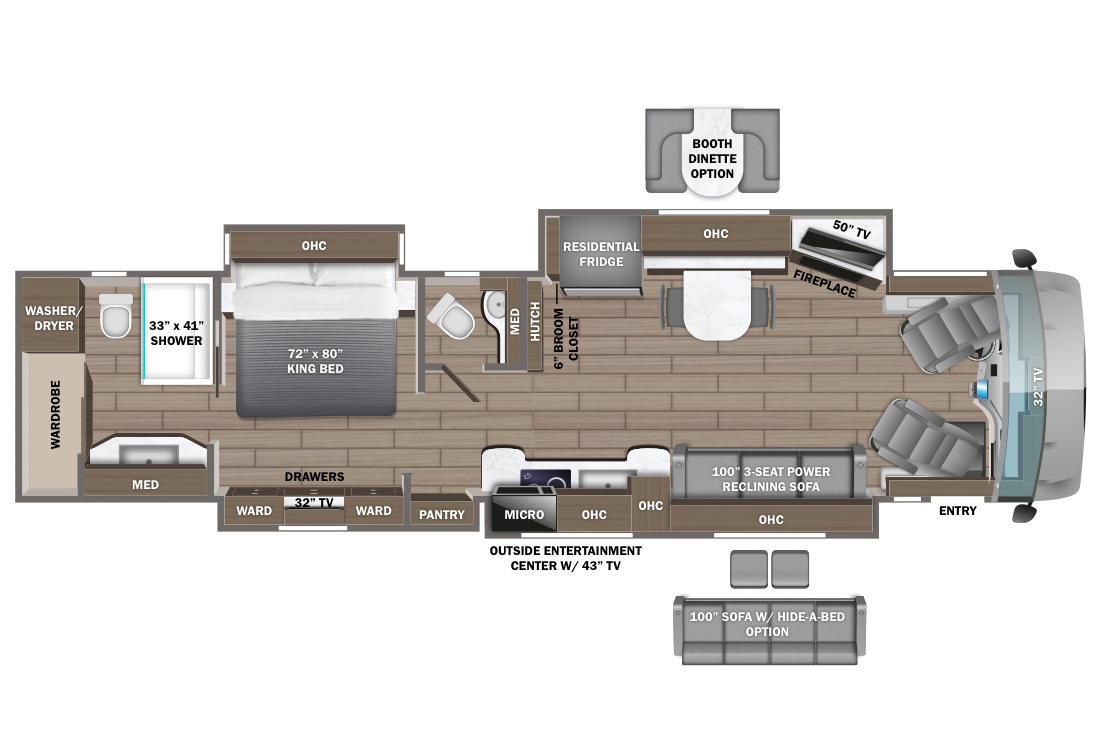 2025 Entegra Anthem 44B Floorplan Image